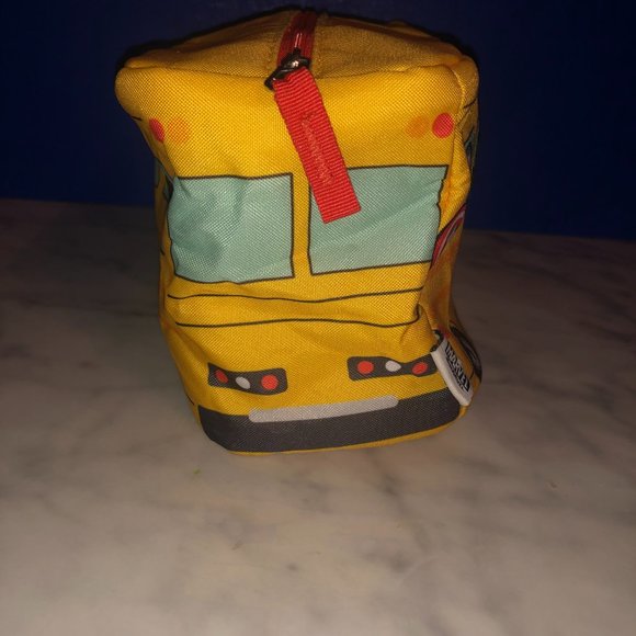 Marvel Avengers Superhero Case Yellow School Bus Zippered Bag Back to School Bag - Picture 2 of 7